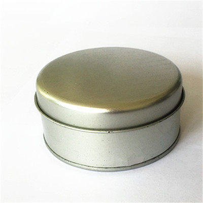 供应马口铁本色圆罐磨砂铁白铁皮通用包装锡罐 tinbox 8.5x4.5cm