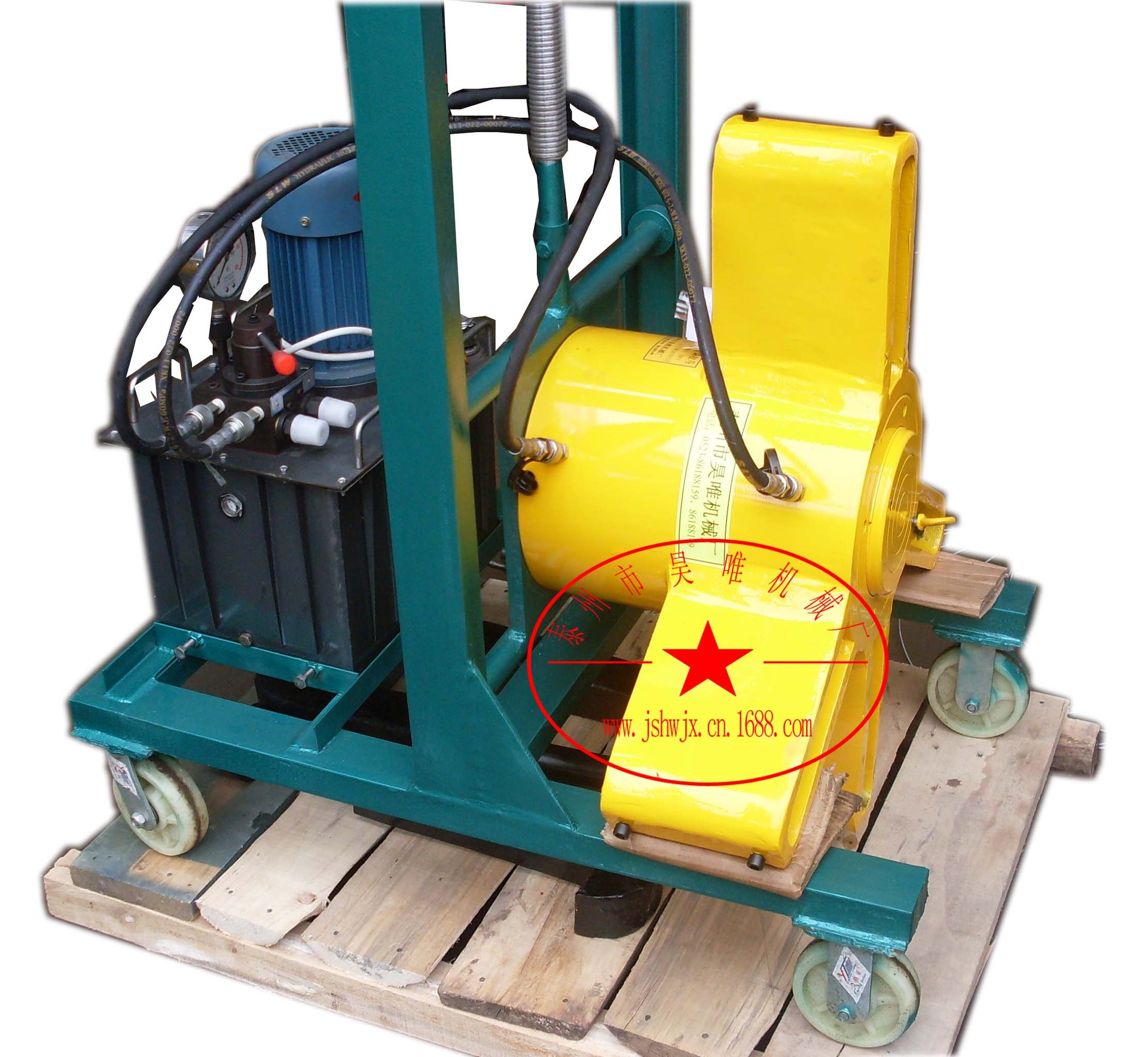 630吨小车升降拉马 重型液压拉拔装置  高压电动液压车载拉拔器