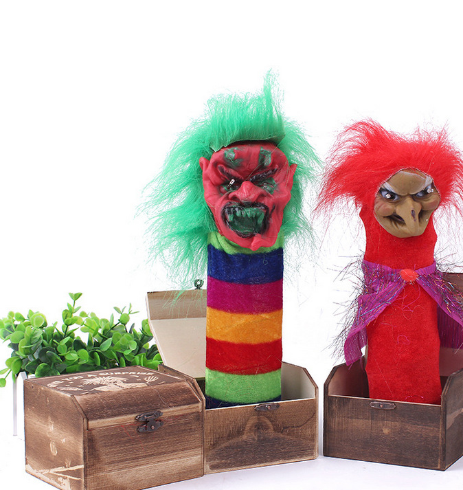 吓一跳弹出来盒子 吓一跳恐怖大木盒 万圣节木盒大号声控惊吓木盒