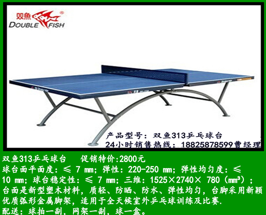 双鱼313乒乓球台