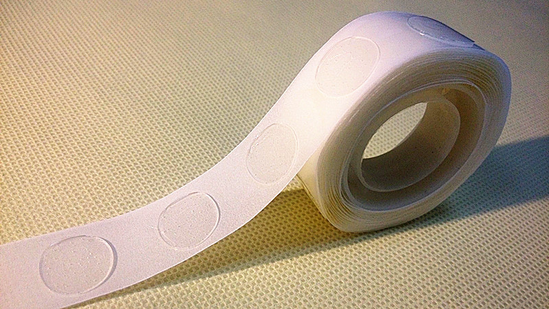 定制粘气球胶点贴 婚庆用透明双面胶点 可移胶点 圆胶点