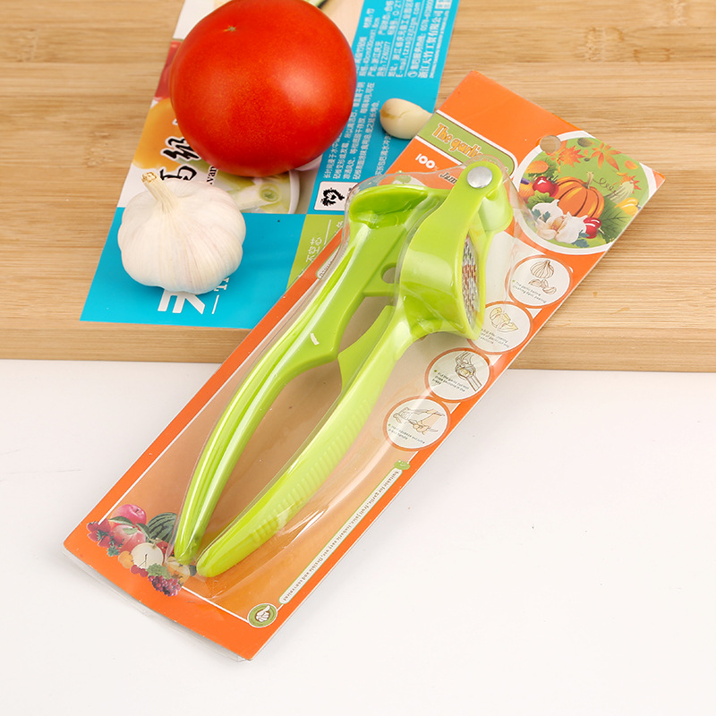 household creative garlic press juice press garlic press plastic garlic press kitchen gadget