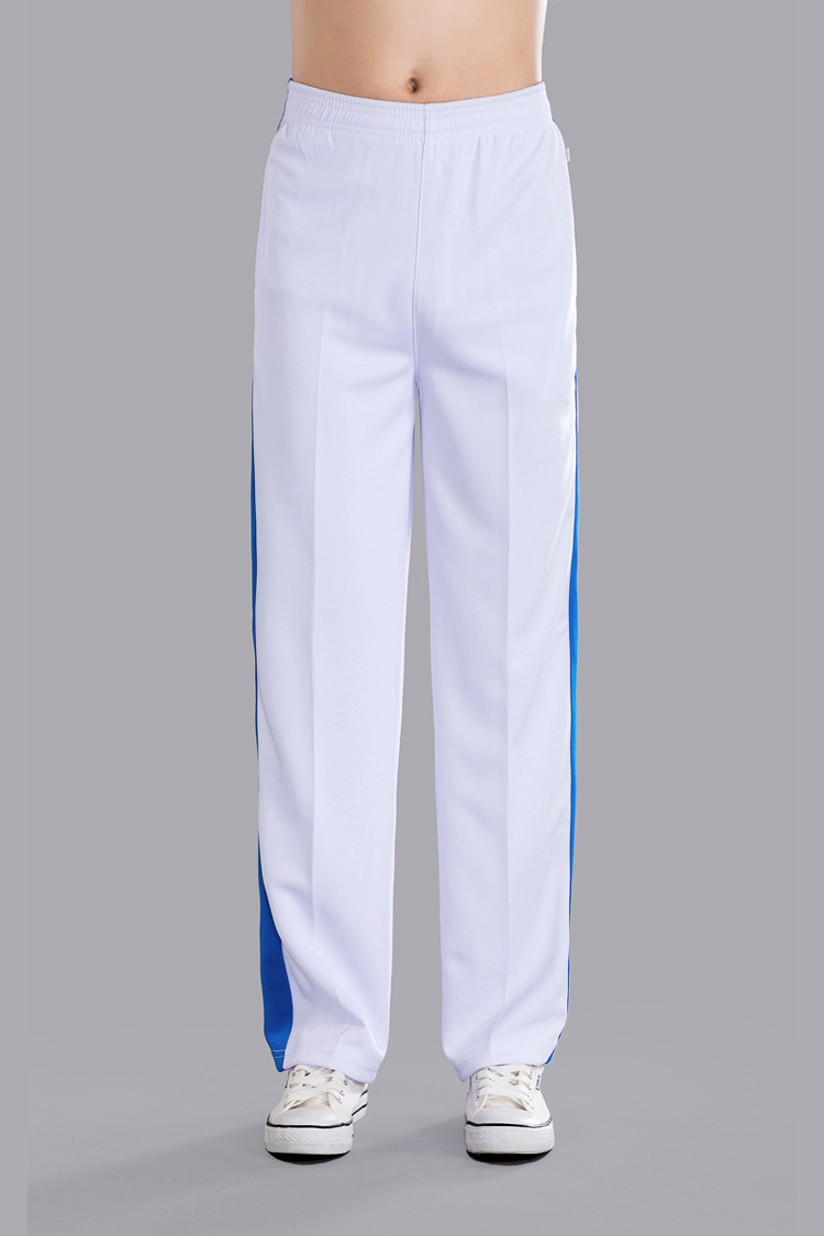 晋冠南韩丝白色运动裤女男长裤春秋夏情侣佳