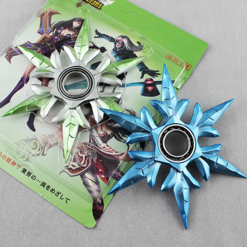 战争女神希维尔冰雪风暴旋转飞镖武器模型道具