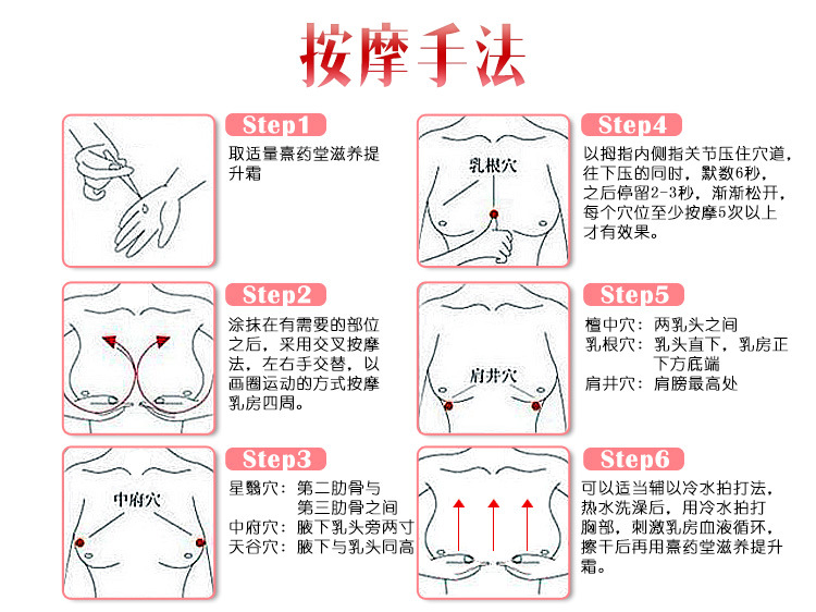 熹药堂美乳霜胸部护理精油100g乳房增大外扩下垂按摩膏提拉精华