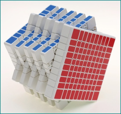 【圣手十阶魔方白色】10阶 方形10阶魔方 高阶偶数魔方厂家直销创