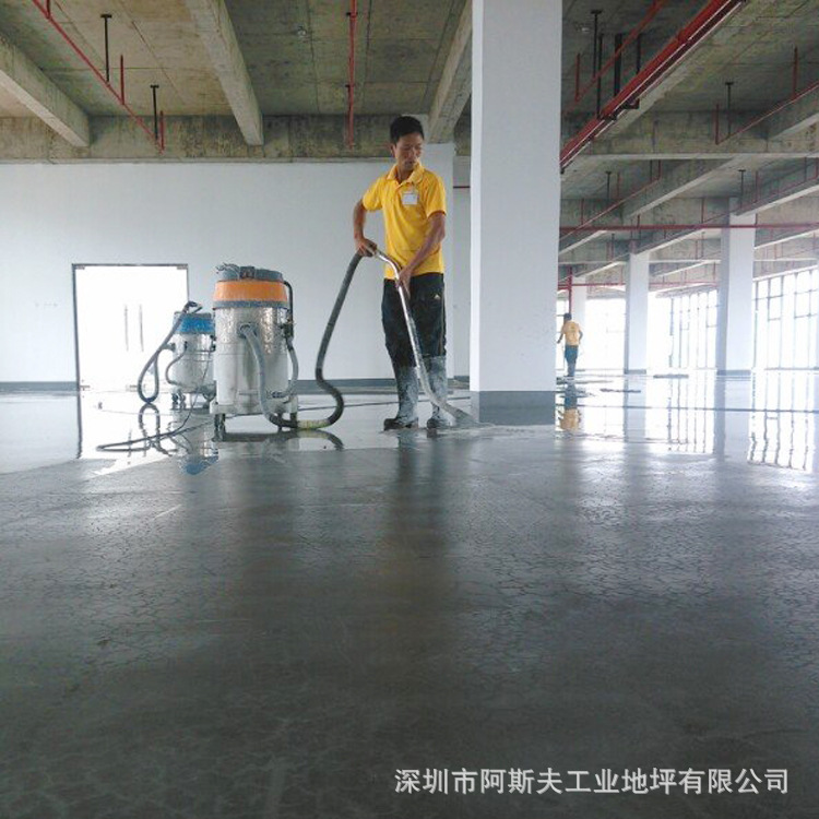 阿斯夫混凝土密封固化剂地坪 惠州停车场金刚砂耐磨地坪施工