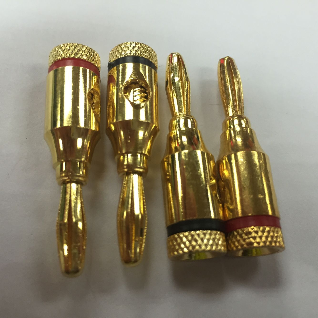 香蕉插头/两件套香蕉转接头/音响插头/喇叭转接头/音频转接头