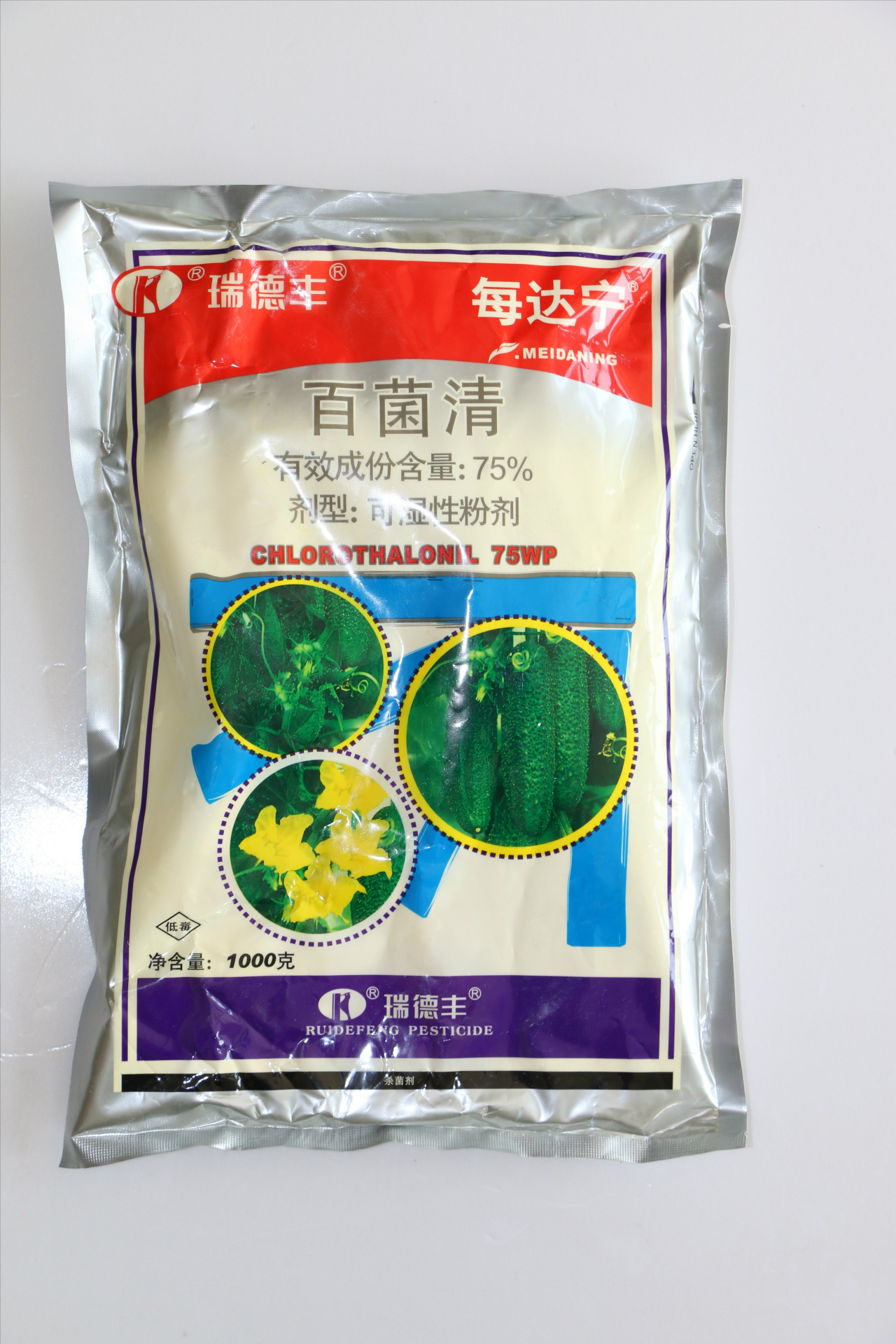 首页 农业 农药 杀菌剂 >瑞德丰百菌清杀菌剂 75%可湿性粉剂 防治黄瓜