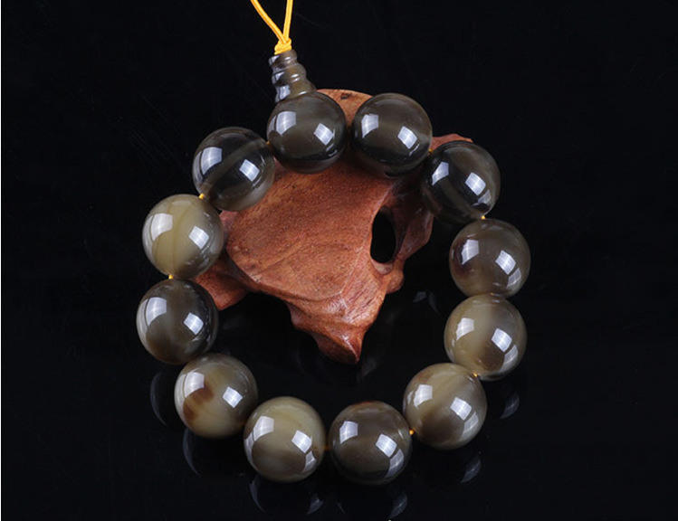 地摊夜市庙会网店直播赠品高仿犀牛角手串 手链 牛角手串 佛珠