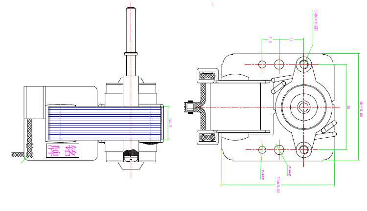 加工定制 yj48-15罩极电动机 微电机 小马达 烤箱电机 罩极电机
