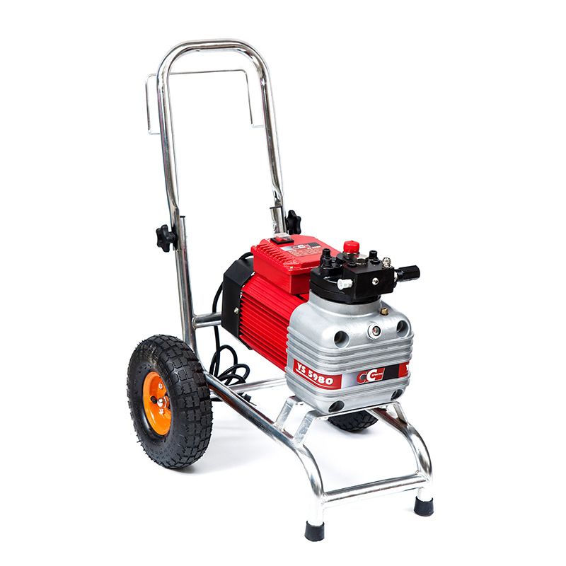 出口cc电动高压大泵头无气喷涂机乳胶漆喷漆机耐腐蚀双枪使用超劲