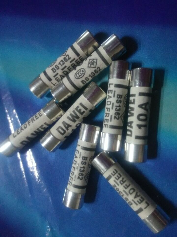 直销英式保险丝10a240vccc认证英国asta认证bs1362系列6x25mm