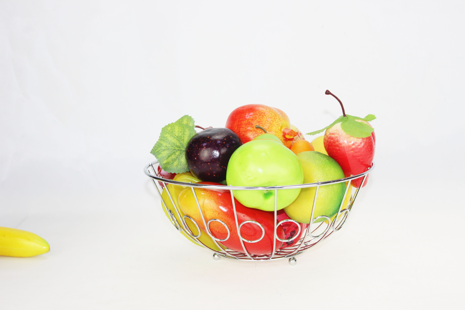 工厂直销欧式精美铁线工艺五金果篮