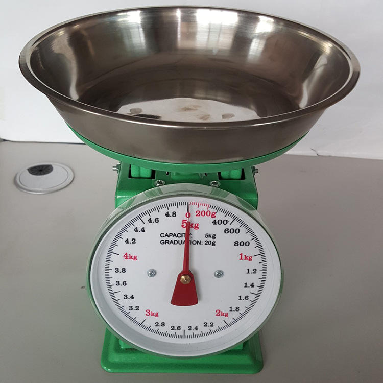 定制款机械托盘卖菜秤 弹簧度盘秤家用铁皮小台秤批发