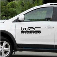 D-363 WRC汽车贴纸世界拉力赛汽车改装贴英文反光车贴大号58CM