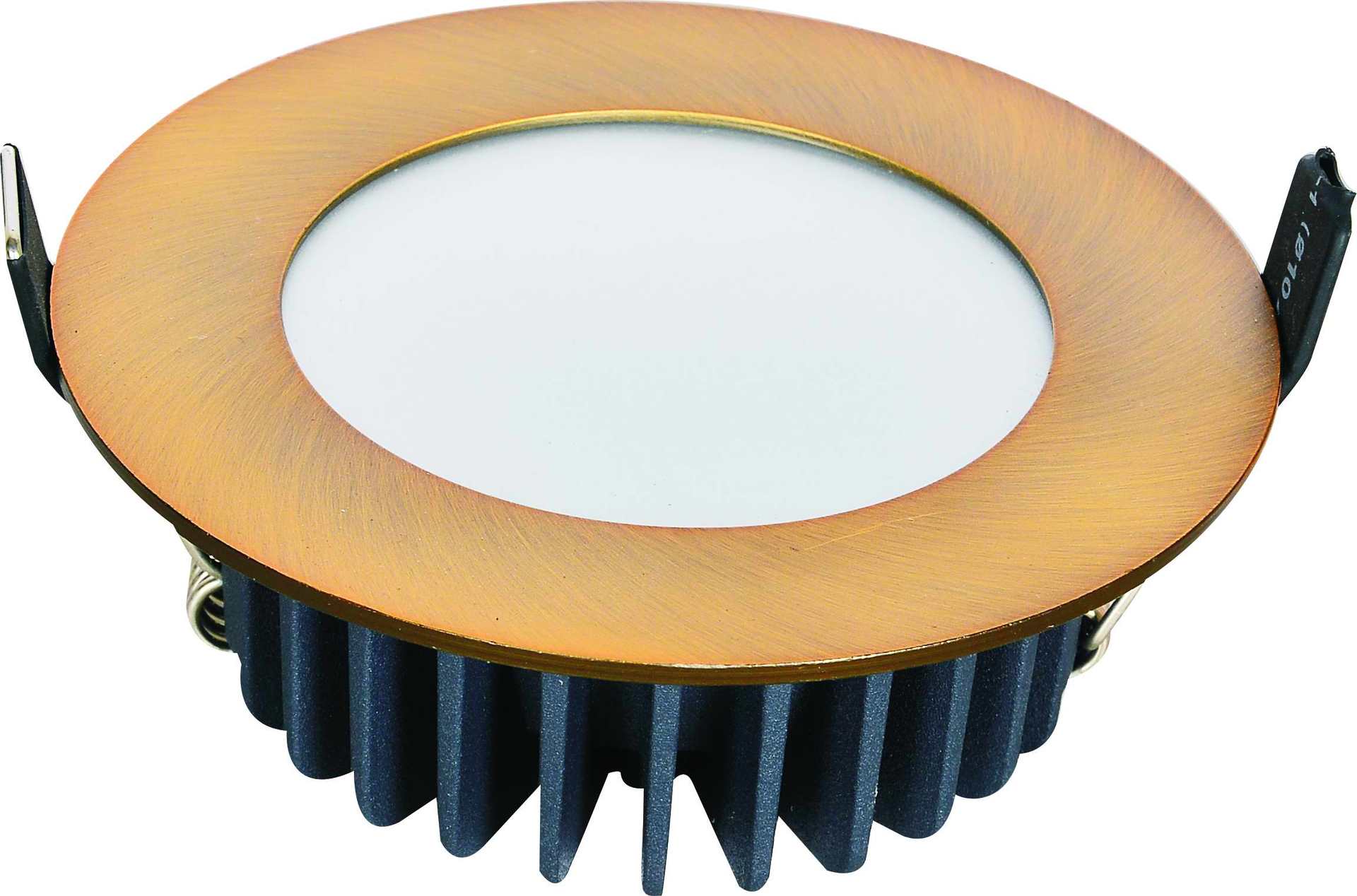 过认证ce saa 3寸10w简约拉丝镀镍led筒灯天花灯