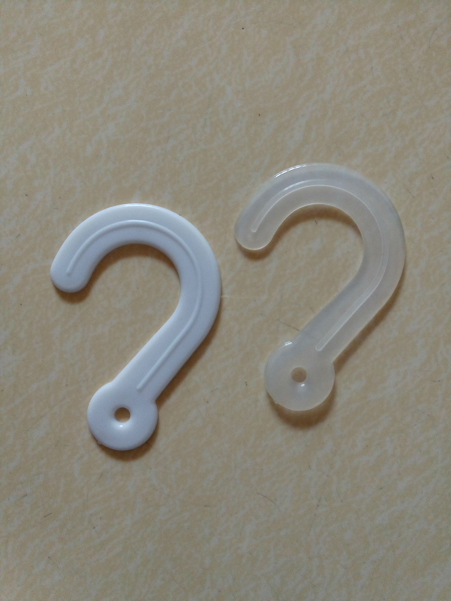 厂家供应塑料白色挂钩 塑料纸卡包装挂钩 问号钩可定制批发