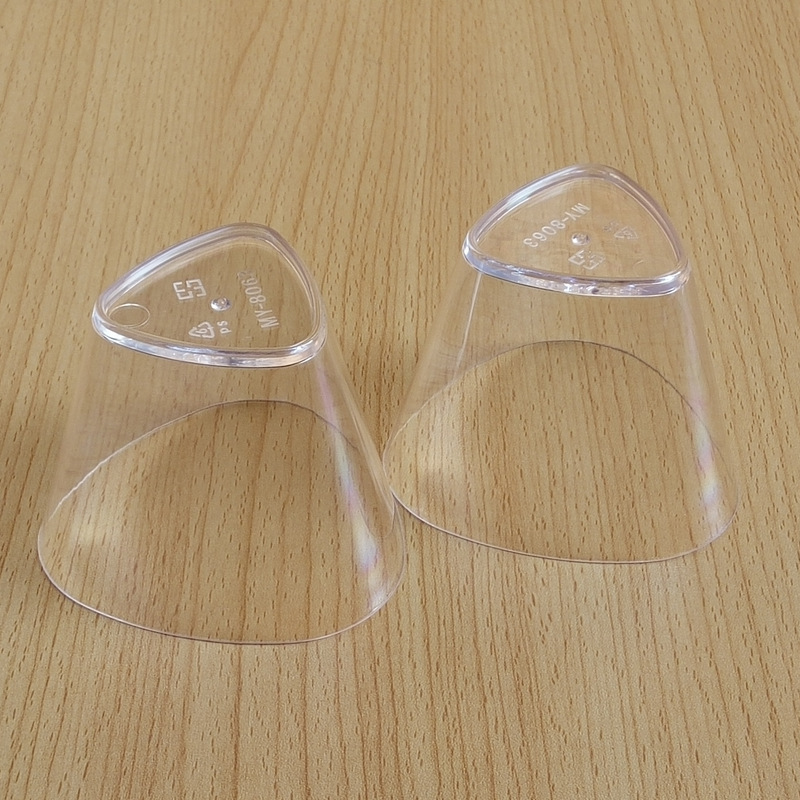 三角塑料杯 一次性三角果冻杯 布丁杯 酸奶杯 甜品杯my-8063