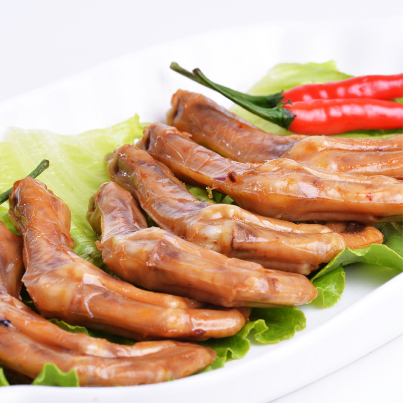 厂家直供小富仔烤鸭爪龙岩特产永定下洋客家土楼特产0