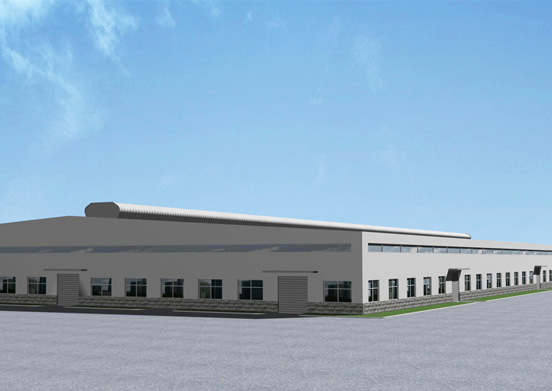 钢结构飞机库外形效果图 长88米,宽40米,高8米 内部采光效果好