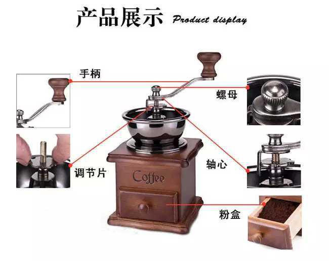 Manufacturers Supply Manual Grinding Machine Coffee Grinder Hot Selling Product