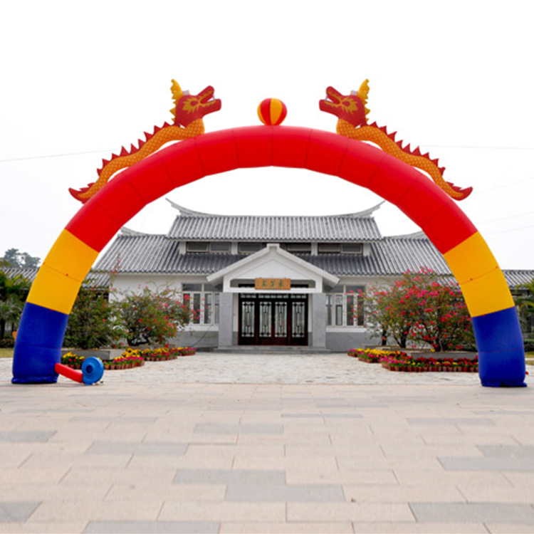白鳍豚 商家活动促销展示广告婚庆充气拱门双龙拱门