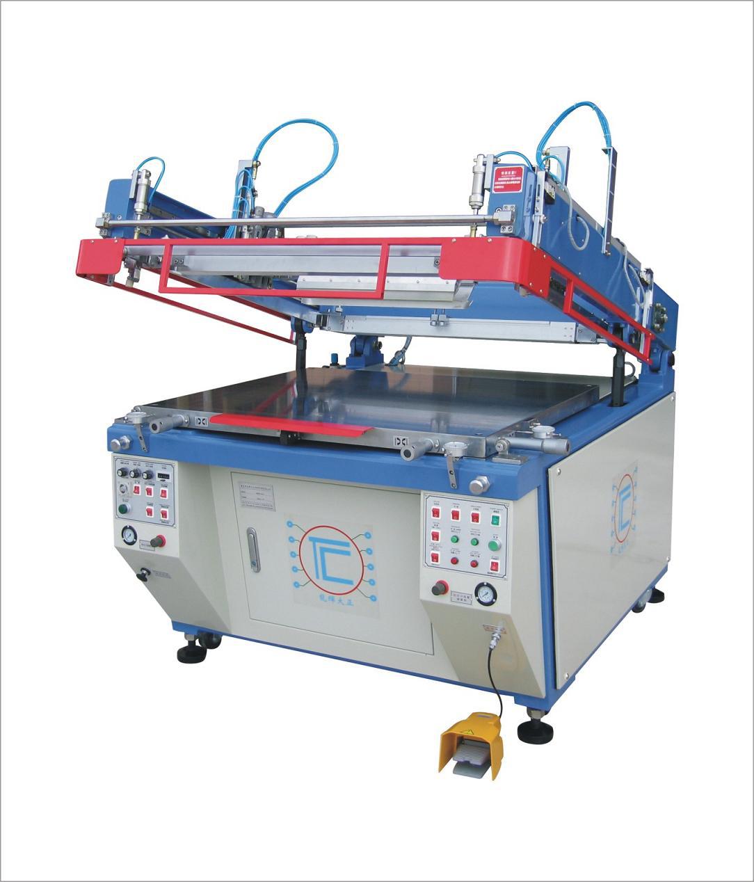 tc6080龙辉大正高精密斜臂式文字线路丝印机