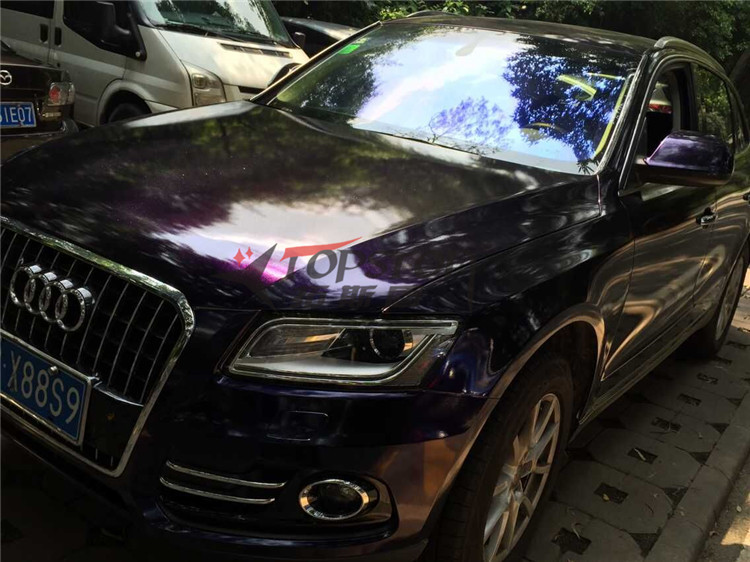 进口亮面电镀冰膜变色龙改色膜 炫彩珠光光面白色变色龙车身膜