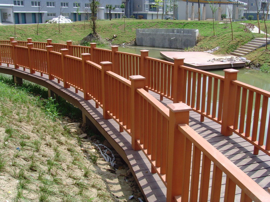 木塑栏杆 工厂木塑栅栏直销 新型塑木栏杆