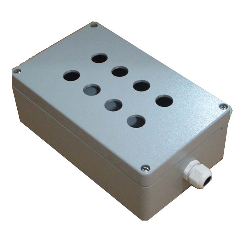 赛普加工开孔铸铝防水盒 户外金属防水按钮开关盒 小型仪表壳体