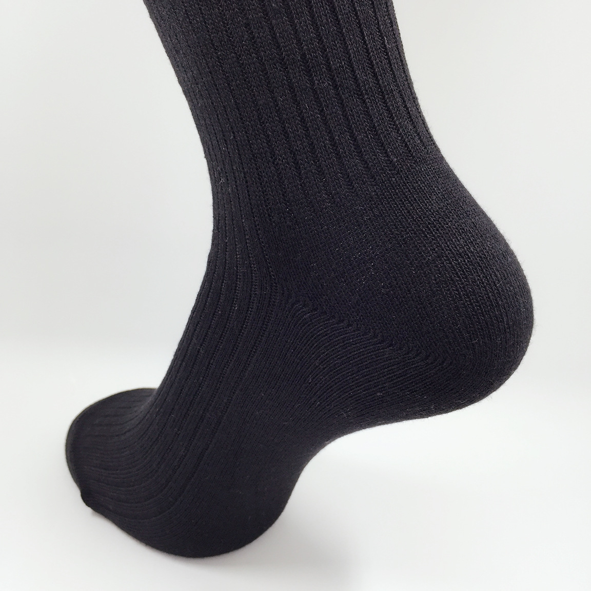 外贸男士深色全纯棉吸汗防臭商务西装袜子 来图来样设计生产加工