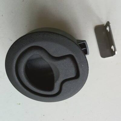 拉动式平面塑料扣锁 按压式门锁dk619-2pa 埋入式圆形塑料平面锁