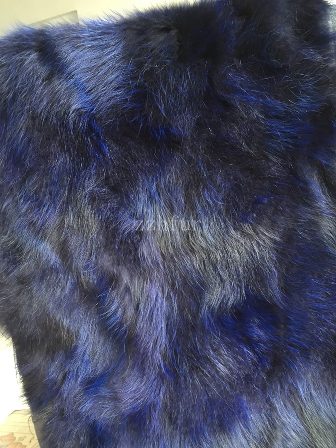 【热销】貉子毛拼皮褥子 优质服装辅料原材料 彩色皮草服装面料