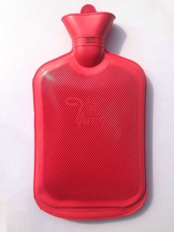 正品上海永字牌橡胶热水袋 大号双面斜纹防烫热水袋1750ml