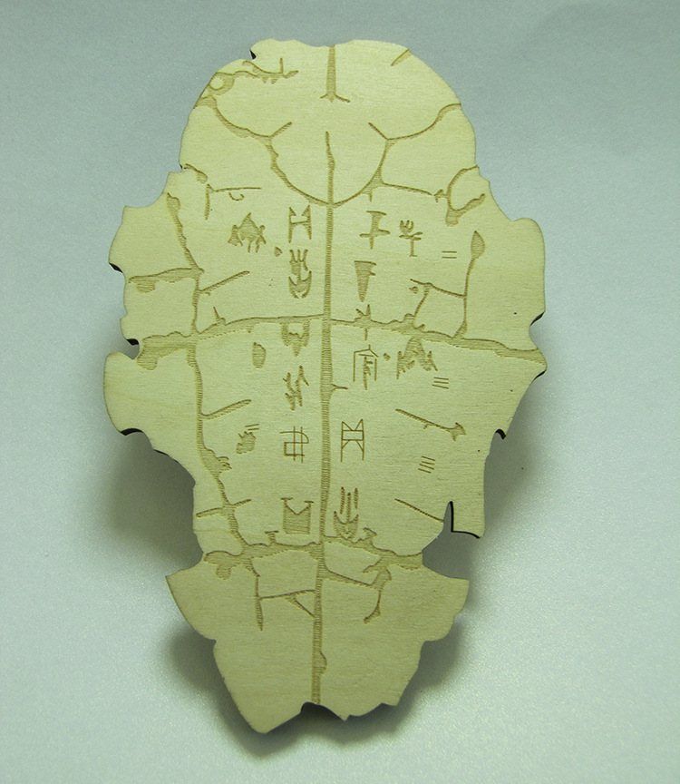 供应甲骨文异形木质明信片定制 椴木材质