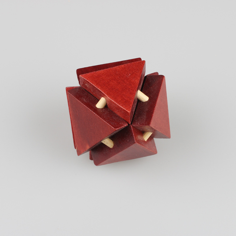 八面玲珑木制儿童成人益智孔明锁玩具鲁班锁创意趣味解锁礼物