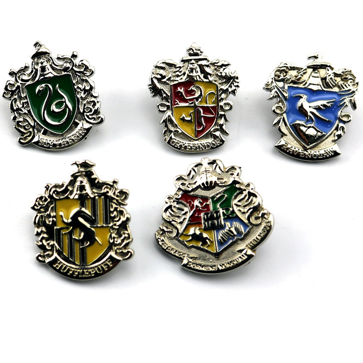 哈利波特魔法学院胸针徽章格兰芬多五款合金套装 (无包装合)