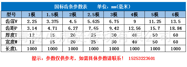 厂家直销齿条 1.5m(15*15*1000)标准齿条 非标齿条 现货齿条