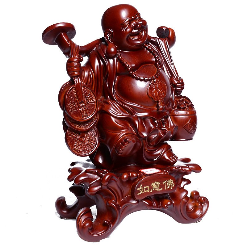 2015新款树脂工艺品 如意佛摆件仿红木设计装饰品礼品 厂家批发