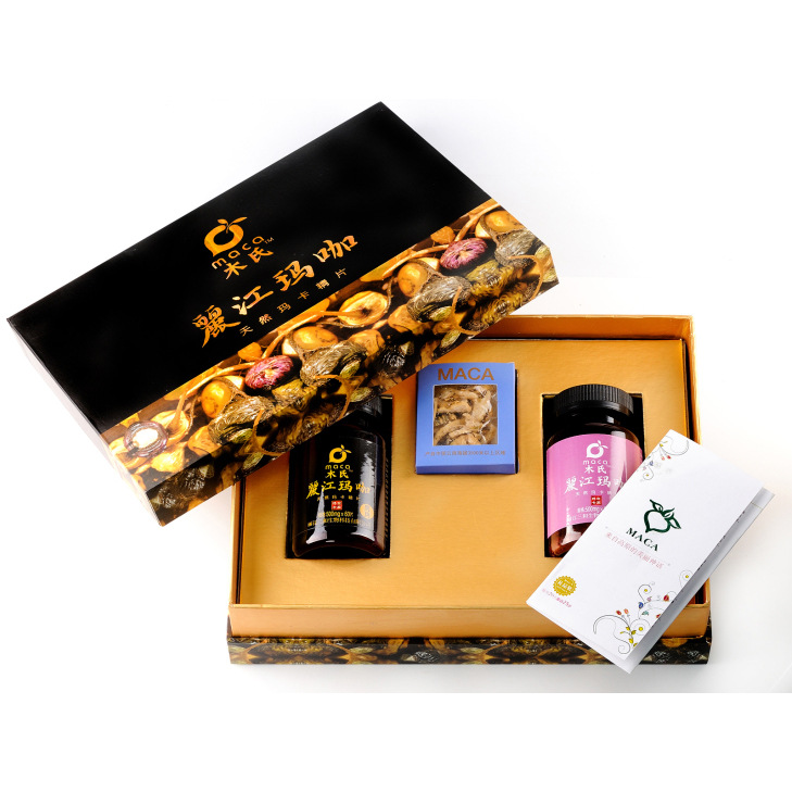 玛咖精片礼盒 丽江玛卡干果包装定做 秘鲁保健玛卡压片糖果包装盒