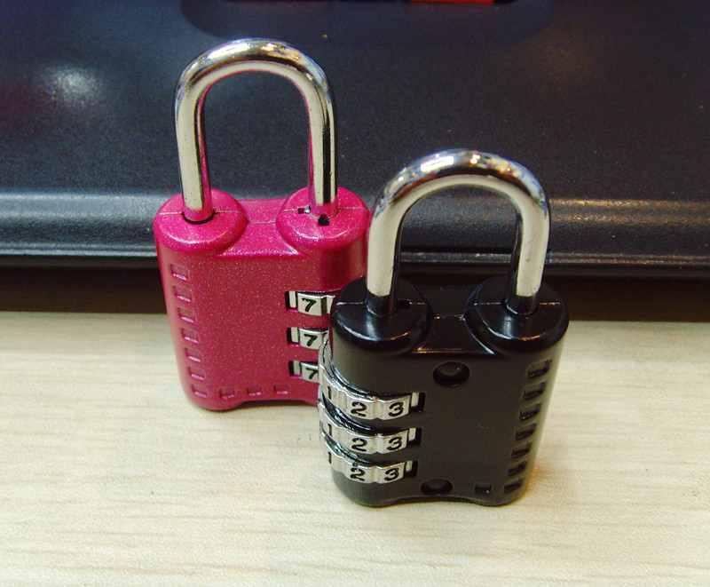 韩国迷你时尚款可爱密码锁 3位码密码挂锁 日记本锁箱包锁 ch-24h