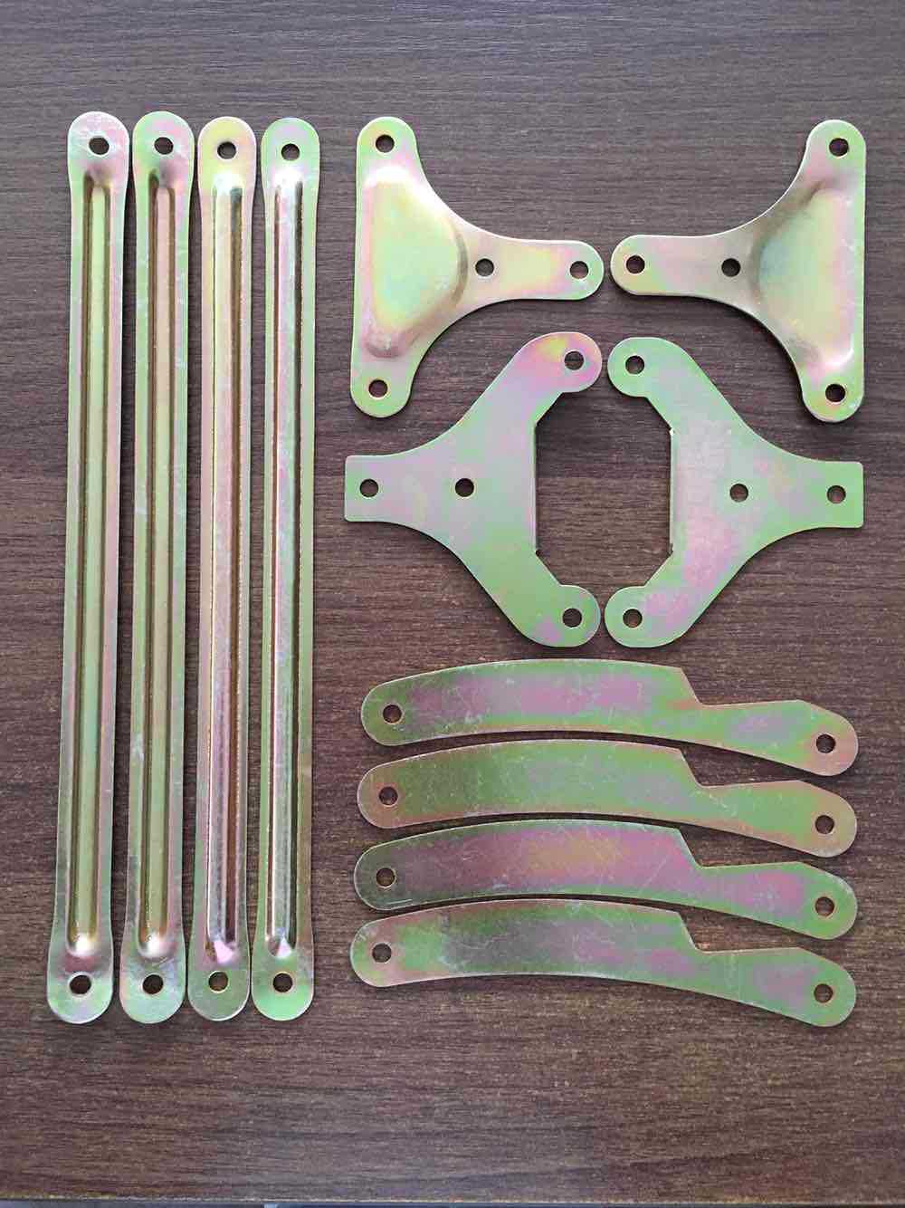 折叠床 实木钢木折叠凉床折叠床配件折叠床五金连接配件家具配件