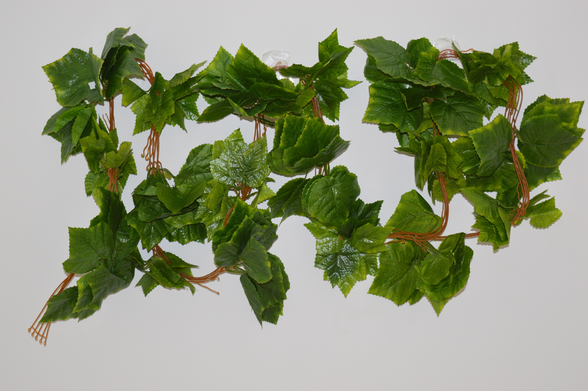 绿梦花店批发仿真葡萄藤条 仿真植物叶子 假葡萄叶子藤条