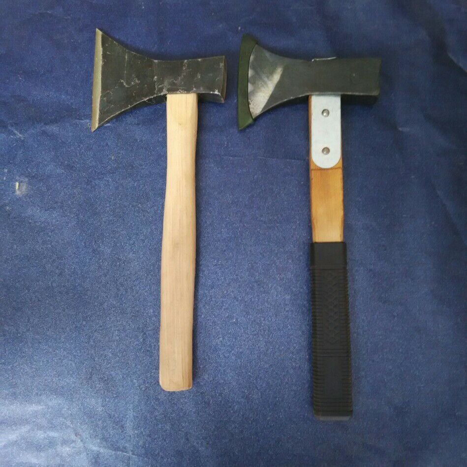 山东临沂厂家货源直销黑双刃木柄斧子头劈柴砍户外野营手板斧