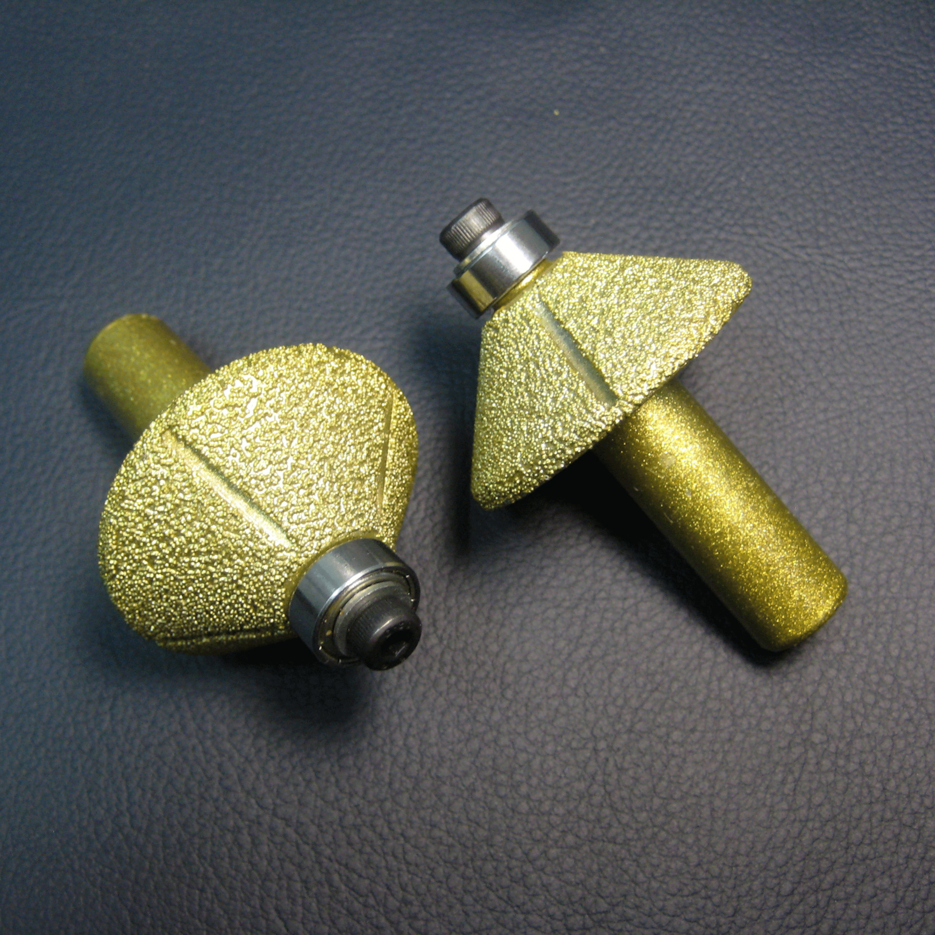 钎焊金刚石铣刀石英石石材加工斜刀刀头橱柜台面修边拼缝刀具