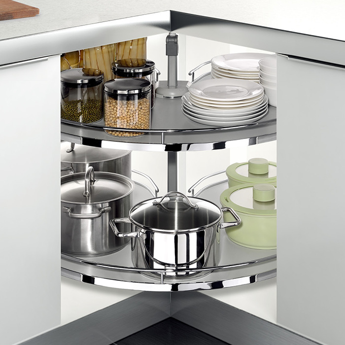 higold/悍高旋转系列270度折入式转盘厨房旋转拉篮