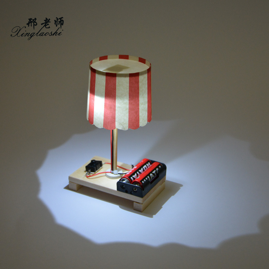 吸管台灯小夜灯小台灯diy科技小制作小发明学