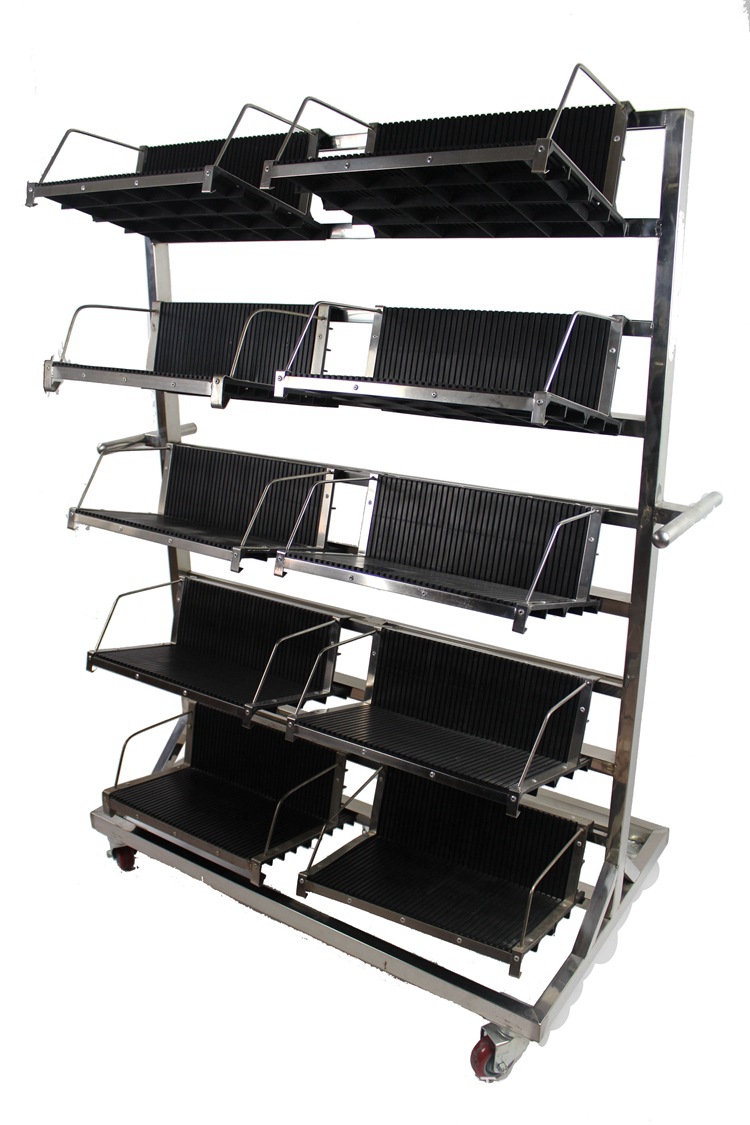 物料周转车_供应pcb物料周转车 20挂篮车pcb板架 深圳防静电pcb板 - 