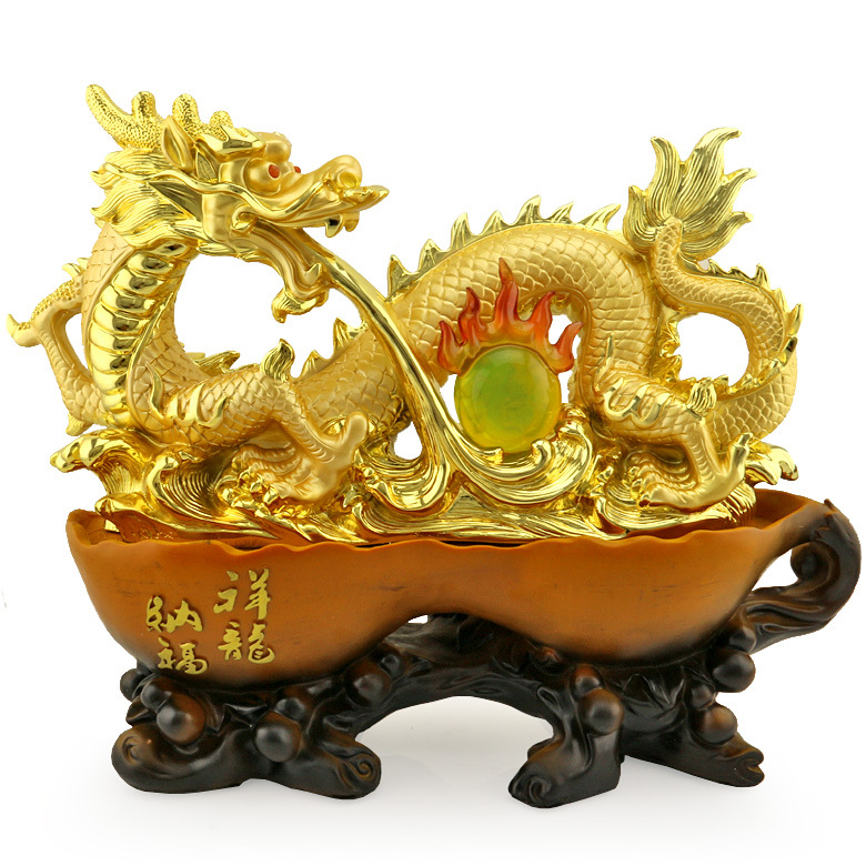 生意兴隆开光龙摆件生肖龙招财工艺品客厅家居装饰品公司开业礼.